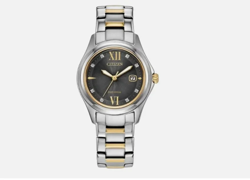 Citizen Eco Drive Gemmed MOP Dial Classic 30mm Women's Quartz Watch FE1136-59H